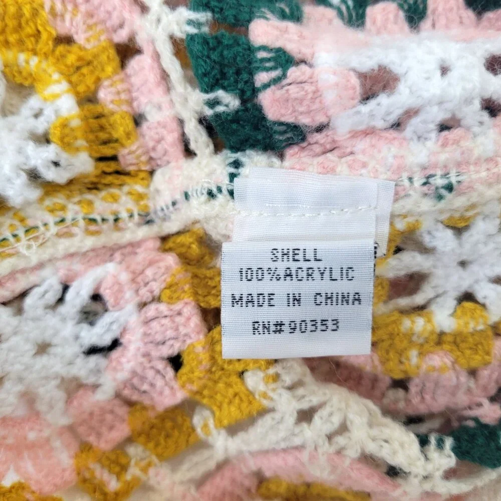 Rebellion Crocheted Floral Knit Sweater - Picture 5 of 6